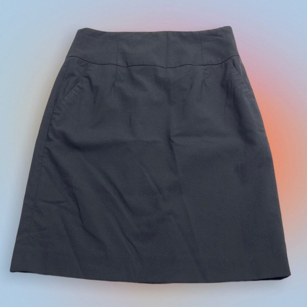 BANANA REPUBLIC Women’s 0 Petite Black Wool Skirt